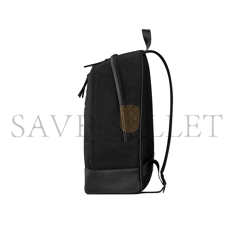 Y51 CITY BACKPACK IN NYLON CANVAS AND LEATHER 821007FAEEF1000 (42*32*14cm)